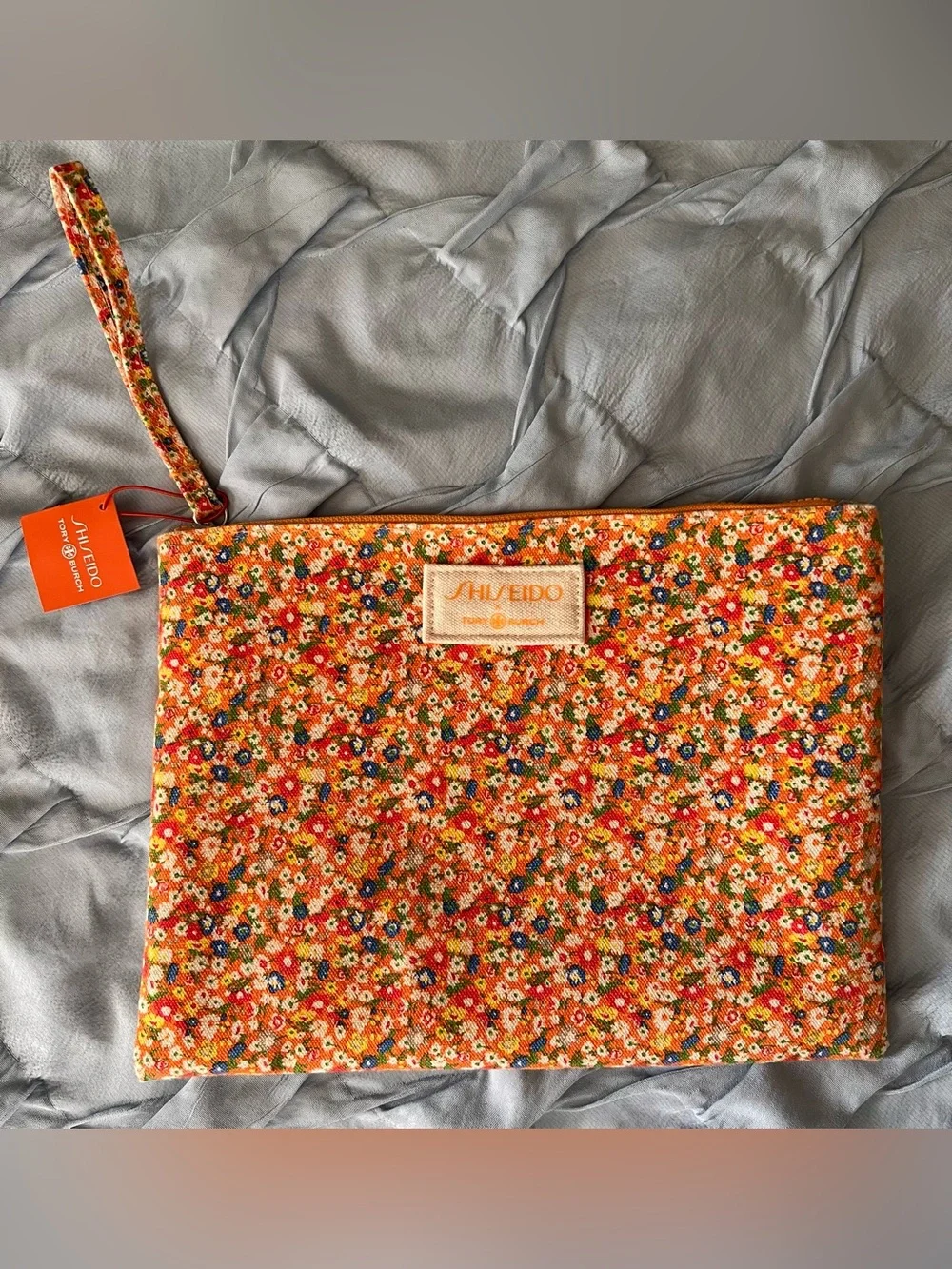 Shiseido X Tory Burch Floral Cosmetic Bag